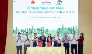 Toyota Việt Nam tiếp tục triển khai Chương trình “Vì một Việt Nam xanh” năm 2025 tại tỉnh Phú Thọ