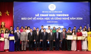Vinh danh 24 tác phẩm xuất sắc tại Giải thưởng báo chí về KH&CN năm 2024