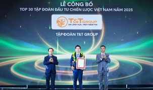 T&T Group được vinh danh Top 30 Tập đoàn đầu tư chiến lược Việt Nam (ALPHA30): Dấu ấn hệ sinh thái đa ngành bền vững