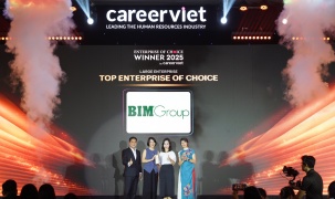 BIM Group được vinh danh trong bảng xếp hạng “Doanh nghiệp được yêu thích 2025” do người lao động bình chọn