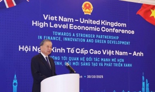 Tổng Bí thư Tô Lâm phát biểu tại Hội nghị Kinh tế cấp cao Việt Nam - Anh