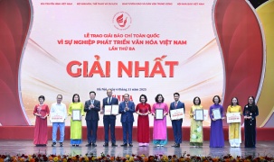 Vinh danh các tác phẩm xuất sắc tại Giải Báo chí toàn quốc “Vì sự nghiệp phát triển Văn hóa Việt Nam” lần thứ Ba