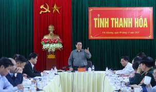 Thủ tướng Phạm Minh Chính làm việc với Thường trực Tỉnh uỷ Thanh Hóa