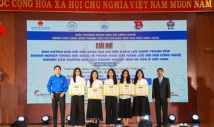 Lễ trao Giải thưởng Khoa học và Công nghệ sinh viên năm 2025 tại Đại học Nha Trang