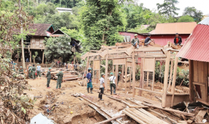 Phát động “Chiến dịch Quang Trung” xây dựng lại nhà ở sau thiên tai tại miền Trung