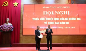 Đồng chí Quản Minh Cường giữ chức vụ Bí thư Tỉnh ủy Quảng Ninh