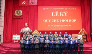 Ký Quy chế phối hợp giữa Bộ Công an, Bộ Quốc phòng và Bộ Ngoại giao