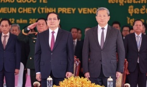 Thủ tướng Phạm Minh Chính cùng Thủ tướng Campuchia khai trương cặp cửa khẩu quốc tế mới