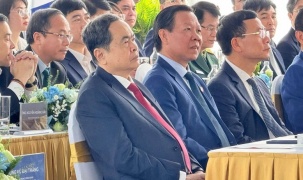 Chủ tịch Quốc hội dự Lễ khởi công Trục Đại lộ Cảnh quan sông Hồng của Thủ đô