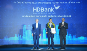 HDBank giữ vị trí thứ 3 Top ngân hàng niêm yết uy tín và hiệu quả nhất Việt Nam