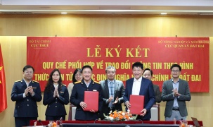 Liên thông dữ liệu điện tử trong xác định nghĩa vụ tài chính về đất đai