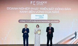 Eurowindow Holding được vinh danh “Doanh nghiệp phát triển bất động sản xanh bền vững của năm”