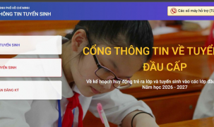 Hướng dẫn 5 bước đăng ký tuyển sinh đầu cấp trực tuyến tại TPHCM