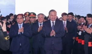 Tổng Bí thư, Thủ tướng Chính phủ dự lễ khởi công nhà máy chế tạo chip bán dẫn đầu tiên tại Việt Nam