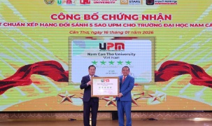 Đại học đầu tiên ở ĐBSCL đạt 5 sao UPM và 4 sao QS Stars