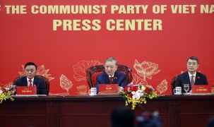 Tổng Bí thư Tô Lâm chủ trì Họp báo quốc tế thông báo kết quả Đại hội XIV của Đảng