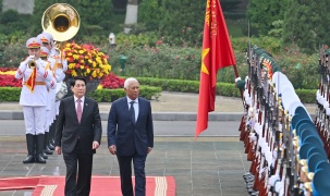 Chủ tịch nước Lương Cường chủ trì Lễ đón Chủ tịch Hội đồng châu Âu