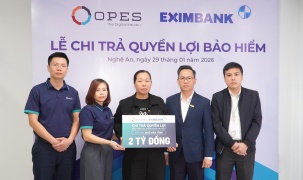 OPES chi trả 2 tỷ đồng cho khách hàng tham gia bảo hiểm sức khỏe người trụ cột