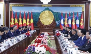 Tổng Bí thư Tô Lâm hội đàm với lãnh đạo Lào: Thống nhất trọng tâm hợp tác chiến lược
