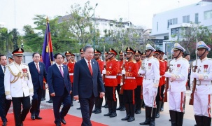 Tổng Bí thư Tô Lâm đặt vòng hoa tại Đài Độc lập, Đài tưởng niệm cố Quốc vương Norodom Sihanouk, Đài Hữu nghị Campuchia - Việt Nam