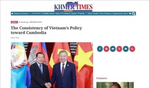 Truyền thông Campuchia đồng loạt đưa tin về chuyến thăm của Tổng Bí thư Tô Lâm