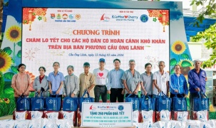 Phúc Sinh và K Coffee trao 750 phần quà, 130 triệu đồng chia sẻ yêu thương dịp Tết 2026