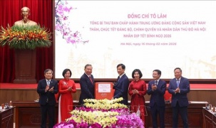Tổng Bí thư Tô Lâm thăm, chúc Tết Đảng bộ, chính quyền và nhân dân Hà Nội