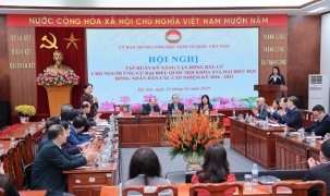 Tập huấn kỹ năng vận động bầu cử cho người ứng cử đại biểu Quốc hội khóa XVI