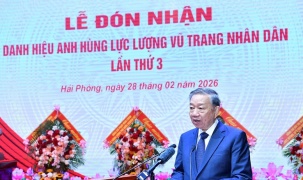 Phát biểu của Tổng Bí thư Tô Lâm tại Lễ đón nhận danh hiệu Anh hùng LLVTND của Quân chủng Hải quân