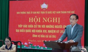 Đồng chí Lê Hoài Trung tiếp xúc cử tri tại đơn vị bầu cử số 4 ở Huế