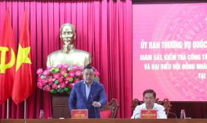 Chủ nhiệm Ủy ban Kiểm tra Trung ương Trần Sỹ Thanh kiểm tra công tác chuẩn bị bầu cử tại Đắk Lắk