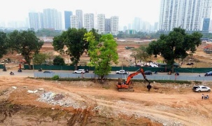 Hà Nội: Phân luồng giao thông phục vụ thi công khẩn cấp hồ đầu mối Mễ Trì