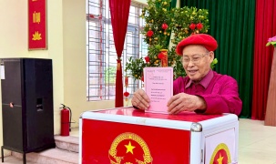 Xã Ứng Thiên tưng bừng khai mạc ngày hội bầu cử