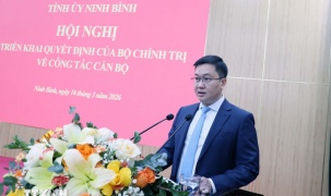 Đồng chí Trần Đăng Quỳnh được điều động giữ chức Phó Bí thư Tỉnh ủy Ninh Bình