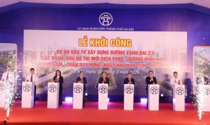 Hà Nội khởi công xây dựng 2,26km đường Vành đai 2,5