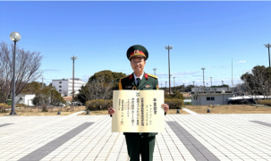 Thượng úy Việt lấy bằng tiến sĩ trường quân sự lớn nhất Nhật Bản