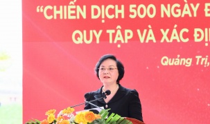 Phó Thủ tướng Phạm Thị Thanh Trà phát động Chiến dịch 500 ngày đêm tìm kiếm, quy tập và xác định danh tính hài cốt liệt sĩ