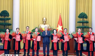 Tổng Bí thư, Chủ tịch nước Tô Lâm trao quyết định bổ nhiệm Thẩm phán TAND tối cao