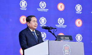 Chủ tịch Quốc hội Trần Thanh Mẫn phát biểu tại Phiên thảo luận chung Đại hội đồng IPU-152