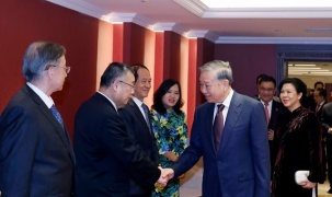 Tổng Bí thư, Chủ tịch nước Tô Lâm gặp mặt thân nhân các tướng lĩnh, chuyên gia, nhân sĩ hữu nghị Việt Nam - Trung Quốc