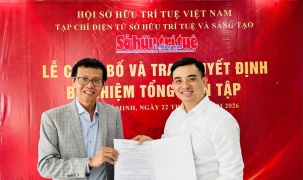 Bổ nhiệm tân Tổng Biên tập Tạp chí điện tử Sở hữu Trí tuệ và Sáng tạo