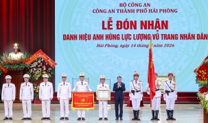 Thủ tướng Lê Minh Hưng trao danh hiệu Anh hùng tặng Công an Hải Phòng