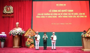Tổng công ty Công nghệ - Viễn thông Toàn cầu GTEL chuyển nguyên trạng về trực thuộc Bộ Công an
