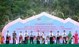 Khánh thành công trình Thác 9 tầng tại quê hương Bác Hồ