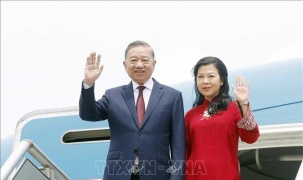 Tổng Bí thư, Chủ tịch nước Tô Lâm và Phu nhân đến thủ đô Manila thăm cấp Nhà nước Cộng hòa Philippines