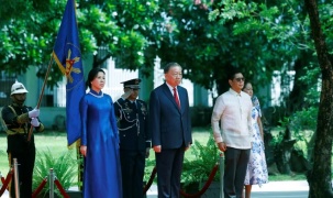 Lễ đón Tổng Bí thư, Chủ tịch nước Tô Lâm và Phu nhân thăm cấp Nhà nước tới Philippines