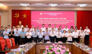 Hội thảo khoa học cấp Bộ: Đổi mới mô hình đào tạo cao cấp lý luận chính trị theo phương thức “Giảng viên - Học viên đồng kiến tạo tri thức, giá trị mới: Cơ sở lý luận, thực tiễn và giải p
