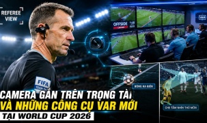 Camera gắn trên trọng tài và những công cụ VAR mới tại World Cup 2026