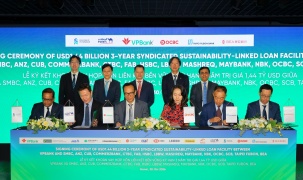 VPBank cùng 15 định chế tài chính quốc tế ký kết khoản vay hợp vốn liên kết bền vững đầu tiên trị giá 1,44 tỷ USD