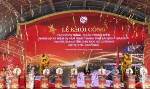 Khởi công đồng loạt 8 dự án trọng điểm chào mừng 50 năm TP.HCM mang tên Bác